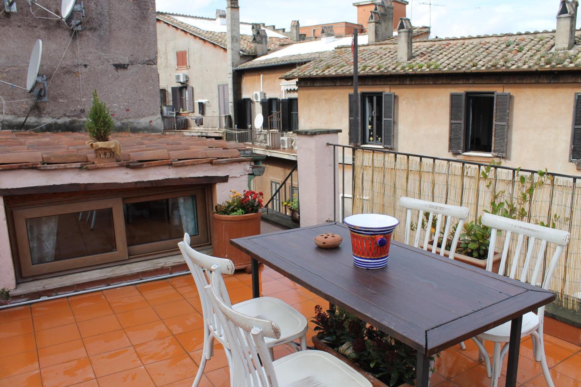 Casa Greco - Attico Con Terrazza, Trastevere 罗马 外观 照片