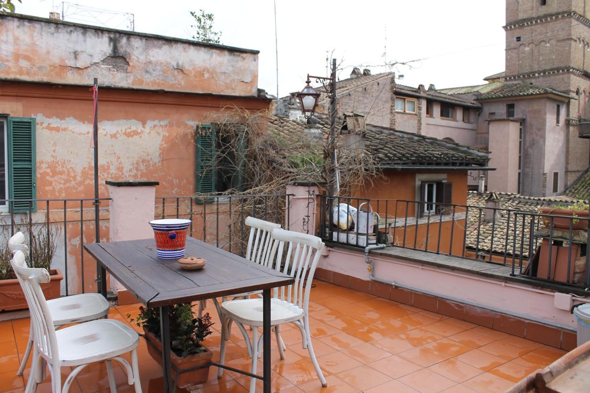 Casa Greco - Attico Con Terrazza, Trastevere 罗马 外观 照片