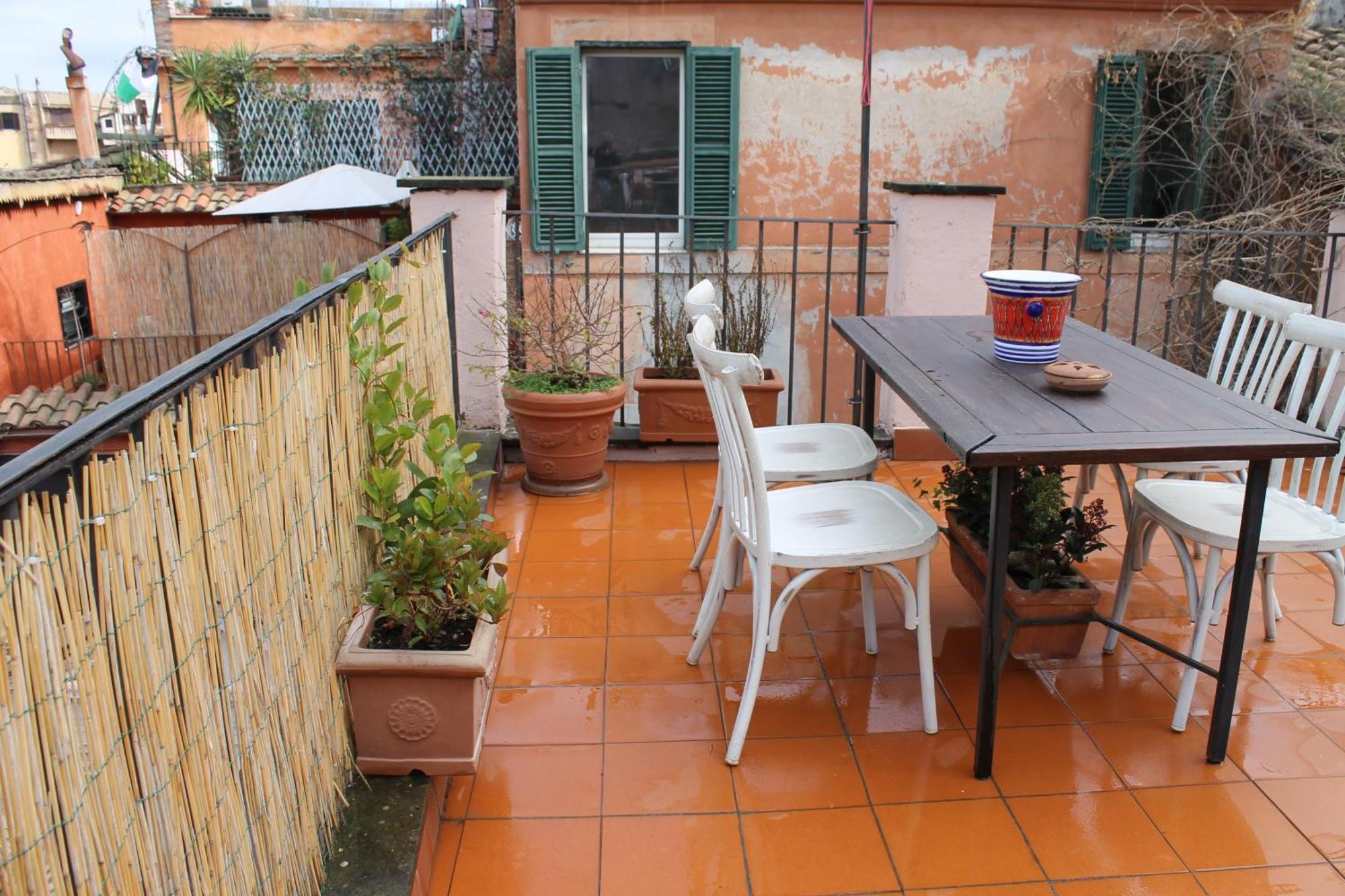 Casa Greco - Attico Con Terrazza, Trastevere 罗马 外观 照片