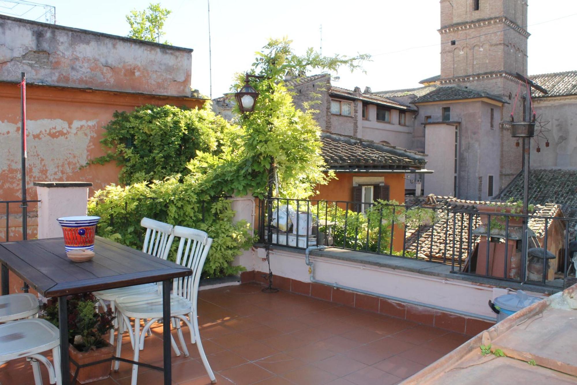 Casa Greco - Attico Con Terrazza, Trastevere 罗马 外观 照片
